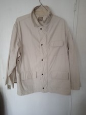 Veste Longue Blouson Beige Celio taille M 100 % coton manches longues