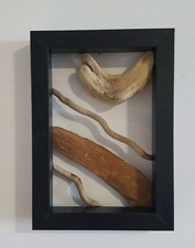 Cadre avec déco en bois flotté - cadeau original