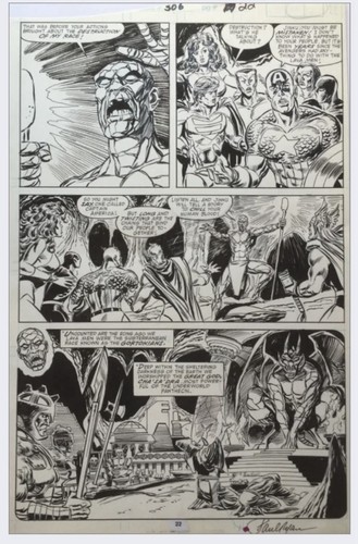 Planche originale the avengers - planche,