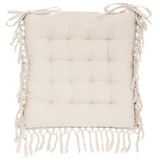 Galette de Chaise "Macramé" 40x40cm Beige