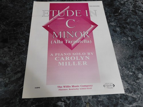 Etude minor piano solo by - in,