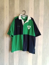 Maillot Polo De Rugby Irlandais Vintage Lansdowne Couleur Vert Taille Xxl