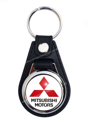 Mitsubishi porte clés cuir - porte-clés, en