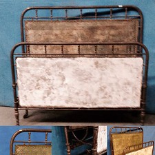  lit en laiton jaune époque