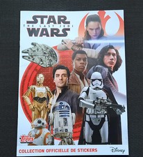 STAR WARS THE LAST JEDI -  TOPPS  -  2017  - ALBUM VIDE ET NEUF + 200 STICKERS-