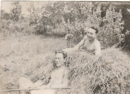 Deux hommes dans foin - deux, le