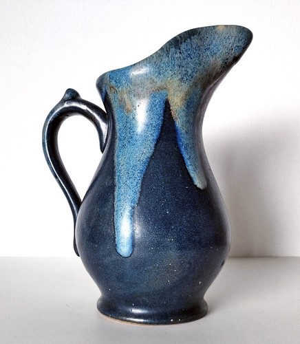 Carafe grès flammé signé - en,