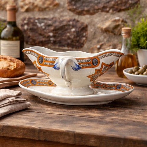 Ancienne saucière sur dormant