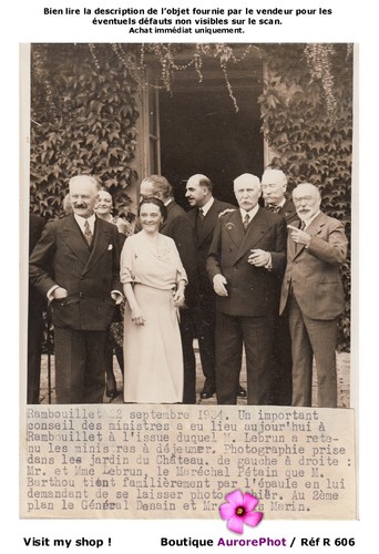 Conseil des ministres 1934 - conseil, à