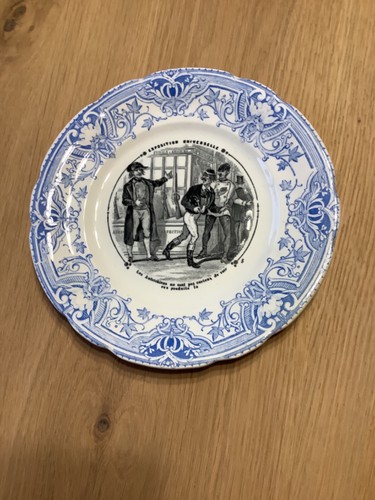 Assiette animée sarreguemines - assiette,