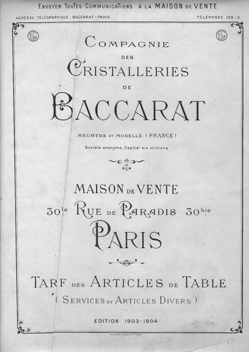 Cristal baccarat catalogue - baccarat,,