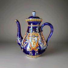 Cafetière Gien Renaissance Majolique Italienne Puttis
