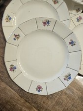 9 Assiettes A Dessert Ou Fromage Sarreguemine Porcelaine  Numéroté  Vintage...