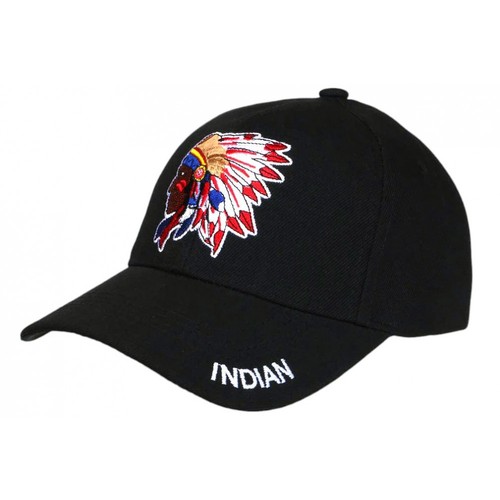 Casquette indien noire avec - noire,
