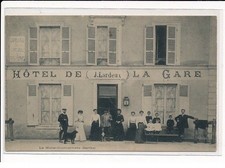 LA HUTTE-COULOMBIERS : Hôtel de la Gare, J.LARDEUX - très bon état