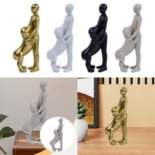 Statue d'homme et de chien en