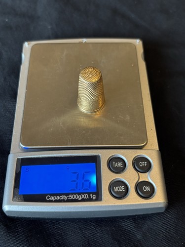 Dé coudre carats - 18, tete