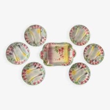 Service à asperges : plat et