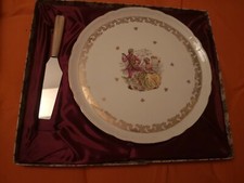 Vintage 1970 plat neuf dessert