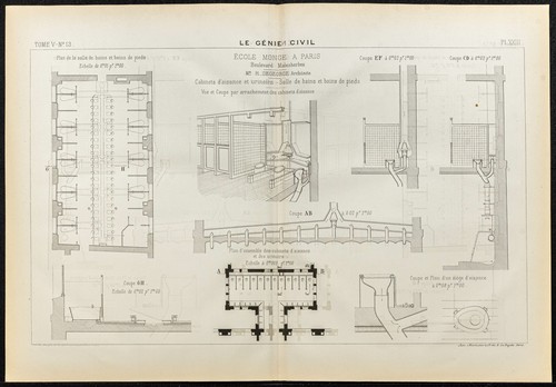 1884 plan ancien école - 1884,