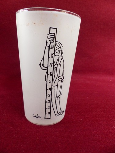 Verre signé cabu - 1,