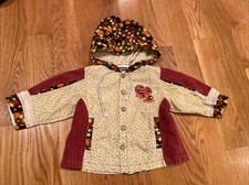 Baby Girl Hooded Button Coat