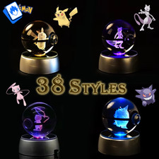 Figurines articulées Pokémon Pokeball 3D Crystal Ball 5 cm STATUE DE...