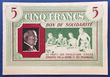 Bon de Solidarité Pétain 5