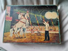 ANCIENNE BOITE DE 35 CUBES EN BOIS / JOUET D’ENFANT