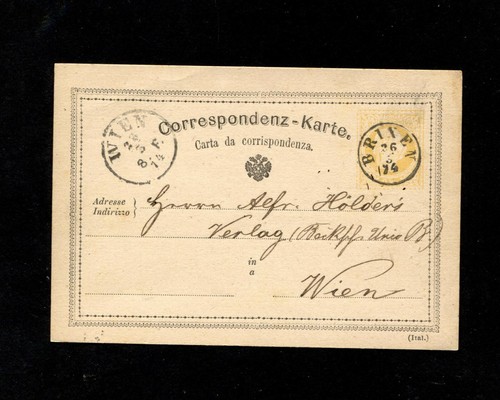 Autriche 1874 brixen - dé, à