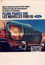 Catalogue Brochure Ford gamme (12M 17M Anglia Cortina Mustang...) 1965 France