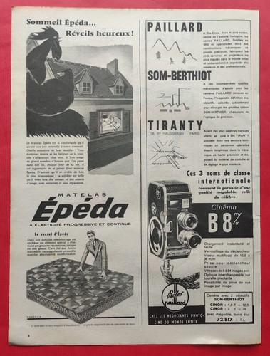 Publicité presse 1956 - publicité,