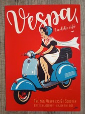 AFFICHE POSTER - VESPA SCOOTER