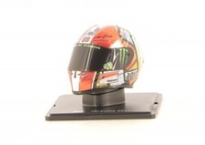 CASQUE MINIATURE MOTO VALENTINO ROSSI N ° 43  °VALENCE 2011 EUF + LIVRE