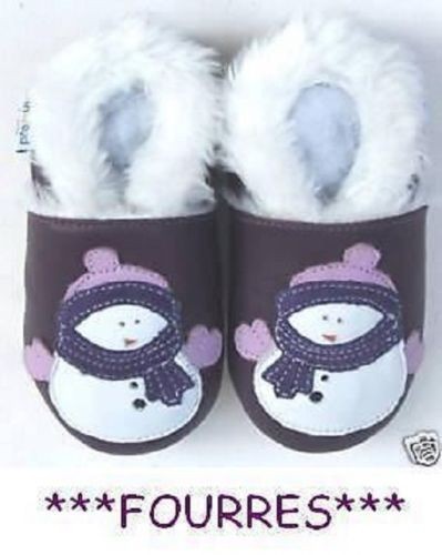 Chaussons cuir souple - chaussons,