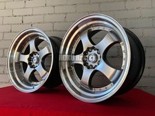 4X jantes alliage 18" 5X100 5X112 style Work Meister S1 à plat profond pour...