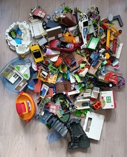 Playmobil Vrac Lot 10 Kilos Police Bateau Voiture Porsche Ferme Pièces Revendeur