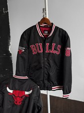 Blouson bomber homme NBA Chicago Bulls 8 Lavine grand logo noir sport taille - M