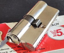 Cylindre Double  30x40 nickelé - V5 VACHETTE 7101 - 3 Clés Neuf 