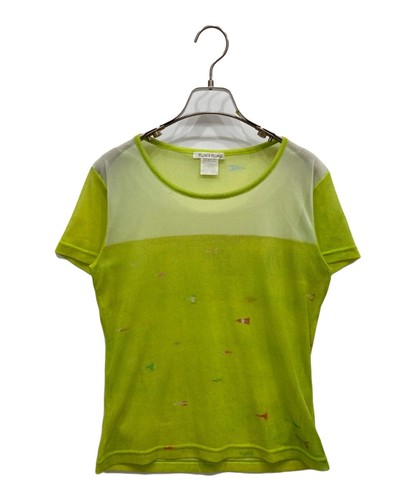 Chemisier jaune transparent