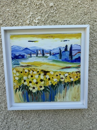 Tableau peinture huile - peinture, à