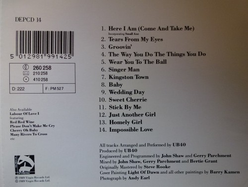 Ub40 labour of love - labour,