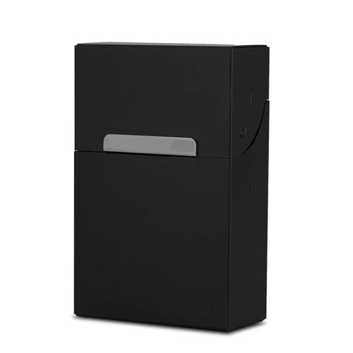 Etui cigarettes aluminium - aluminium, noir