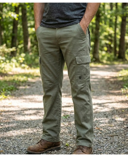 Pantalon cargo toile canvas - toile,