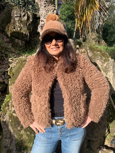 Veste fausse fourrure - , en