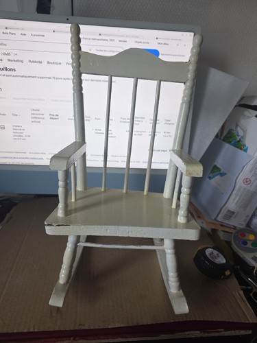 Chaise bascule bois pour - a,