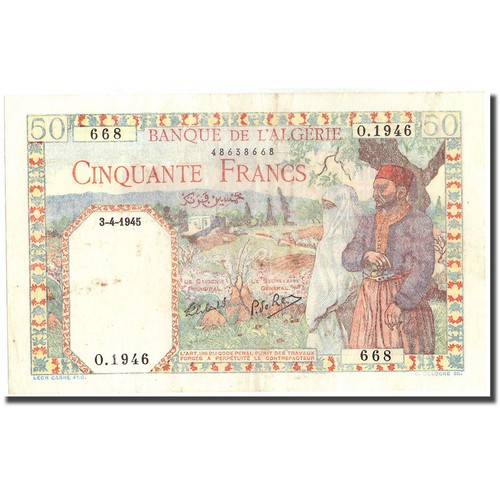 Billet algeria 50 - billet,,