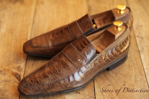 Mocassins cuir autruche - en, d'autruche