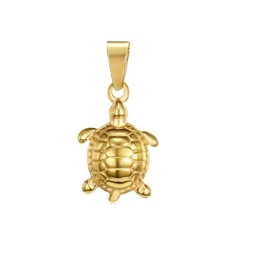 Pendentif tortue acier - pendentif, en