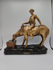 Statue Plâtre Doré "Le